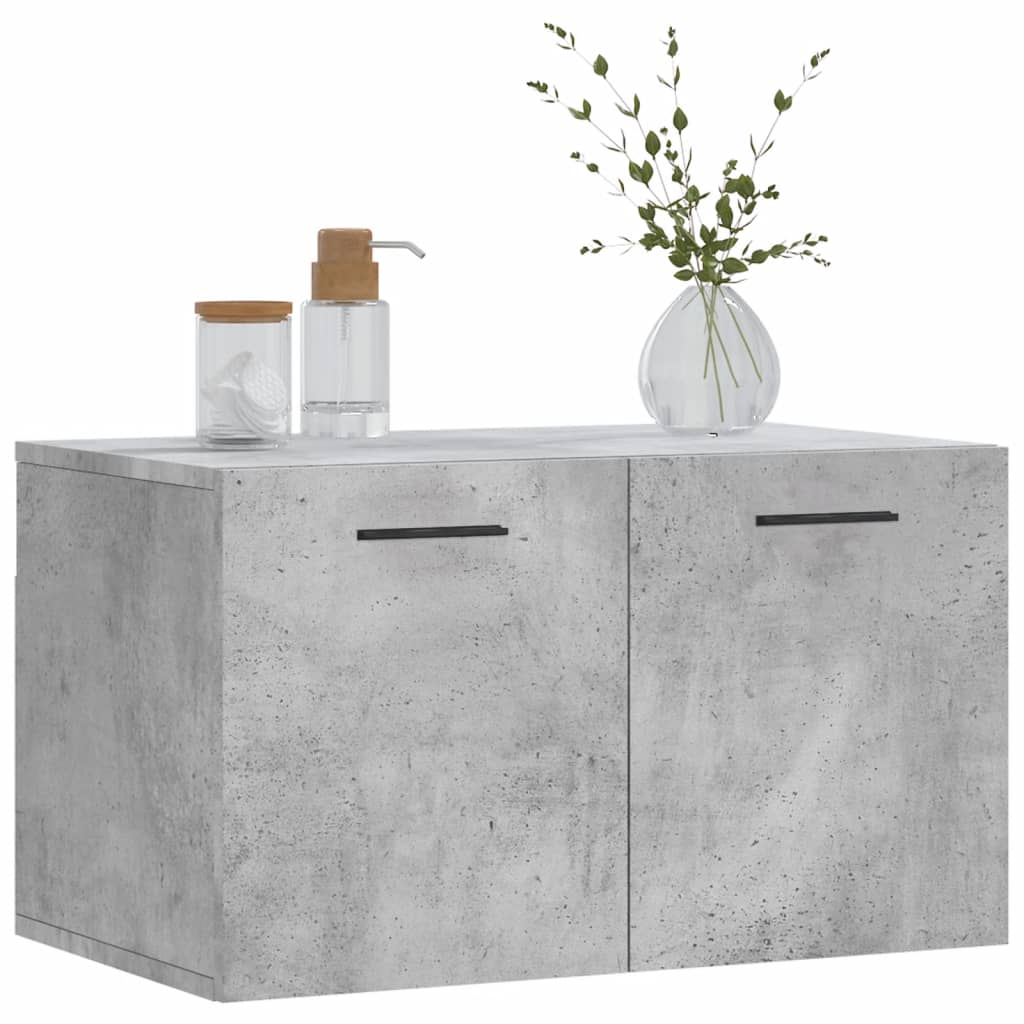 Wall Cabinet Concrete Grey 60x36.5x35 cm Engineered Wood